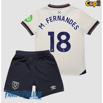 West Ham United Mateus Fernandes #18 Echipament de Fotbal Replică 2025-26 Copii Deplasare (+ Șorturi)